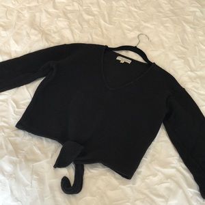 Madewell black classic cotton sweater